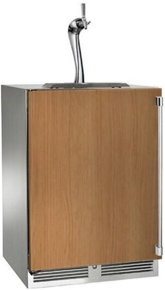 Perlick® Signature Adara Series 5.2 Cu. Ft. Brown/Stainless Steel Beer Cooler/Kegerator-0