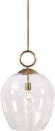 Uttermost® Calix Aged Brass 1-Light Pendant-0