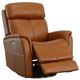 Flexsteel® View Dark Orange Swivel Power Recliner with Power Headrest and Lumbar-1