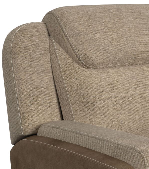 Elements International Hornet Rancho Beige Manual Reclining Loveseat-3