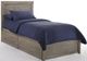 Night & Day Furniture™ Sand Dollar Gray Wash Twin K-Series Bed with Storage Drawers-0