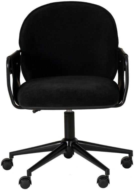 Linon Kamryn Black Office Chair-3