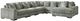 Signature Design by Ashley® Lindyn 6-Piece Fog U-Shape Sectional and Chaise-0