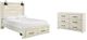 Signature Design by Ashley® Cambeck 2-Piece Whitewash Queen Panel Bed Set-0