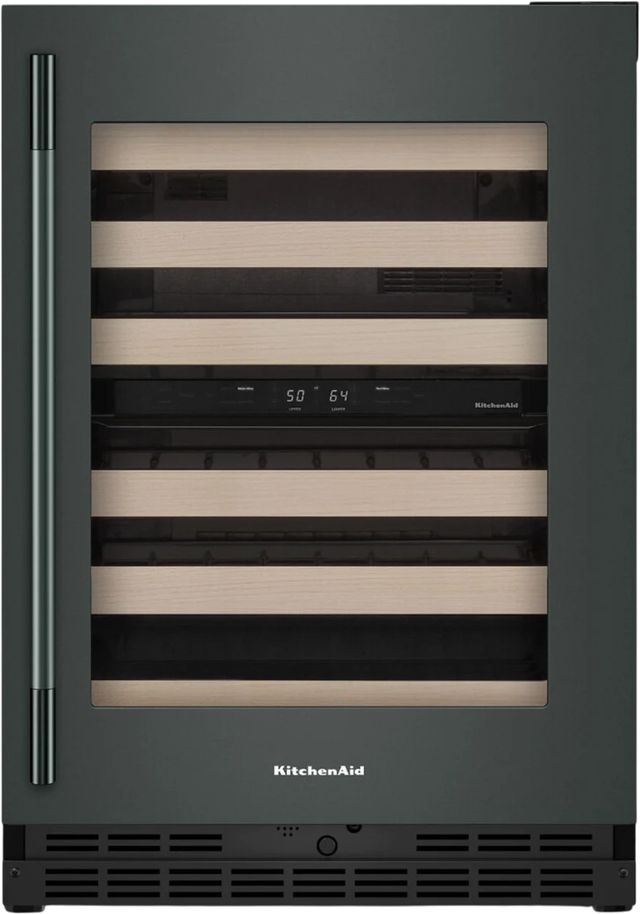 Kitchenaid® 24" Juniper Built-In Wine Cooler with Full-Extension Wood-Front Racks-0