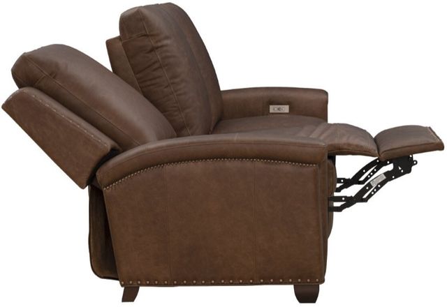 BarcaLounger® Briar Clifton Chocolate Leather Power Reclining Sofa-1