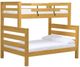 Crate Designs™ Furniture Classic Twin/Full Timber Frame Bunk Bed-0