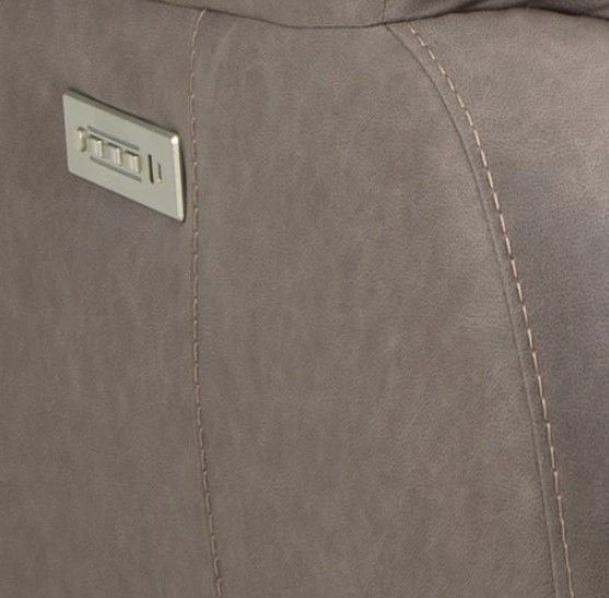 HomeStretch Fairbanks Gray Power Reclining Loveseat-3