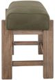 International Furniture Direct Balam Green/Stained White Accent Stool-2
