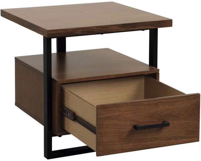 Mazin Furniture Sedley Walnut End Table-2