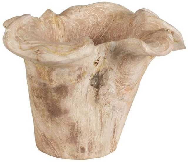 Uttermost® Teak Flow White Wash Wooden Indoor-Outdoor Bowl-4