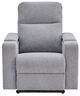 Signature Design by Ashley® Pineland Pewter Power Glider Recliner with Audio System-1