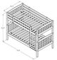 Kodiak Furniture Claire White Twin Bunk Bed-2