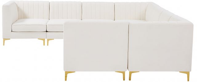 Meridian Furniture Alina 8-Piece Cream Modular Sectional-3