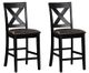 Liberty Furniture Thornton II 2 Pack Black X Back Counter Chairs-0
