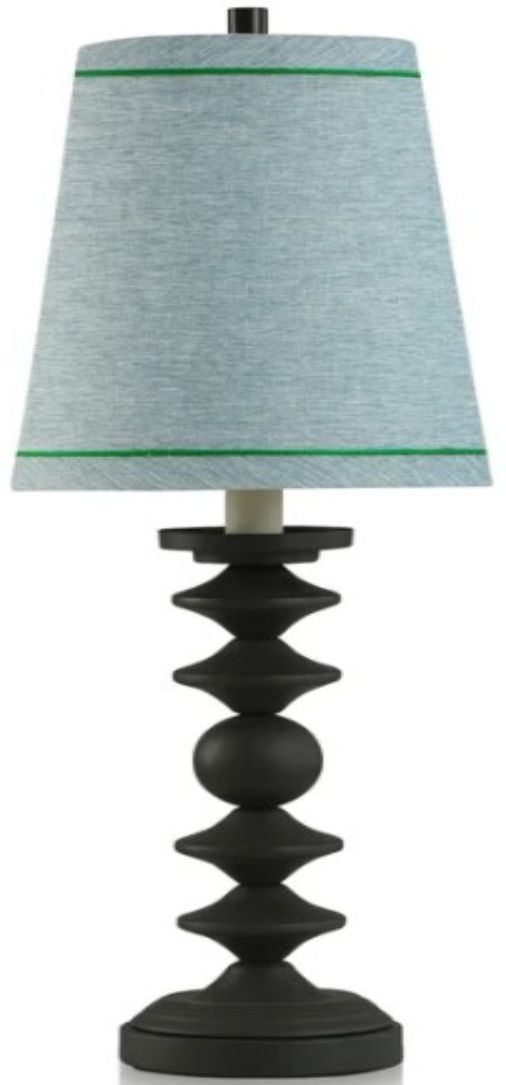 Stylecraft Dann Foley Lifestyle Black/Blue Table Lamp-0