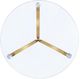 Coaster® Eloise Glass Top Side Table with Gold Metal Base-2