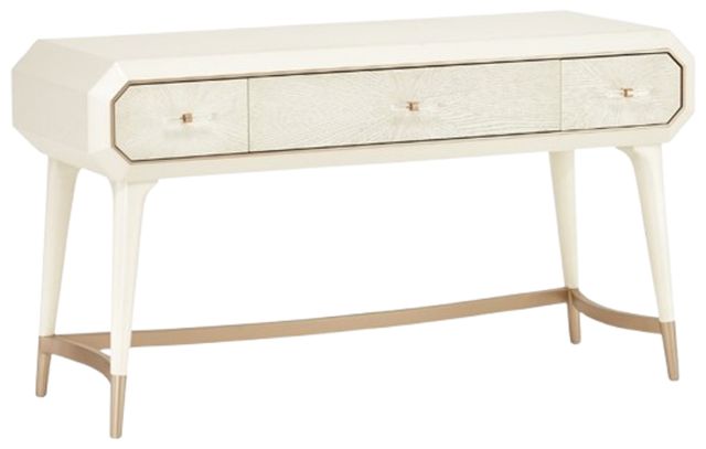 Michael Amini® La Rachelle Medium Champagne Vanity Desk-0