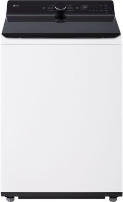 LG 5.3 Cu. Ft. Alpine White Agitator Top Load Washer with EasyUnload™ & AI Sensing