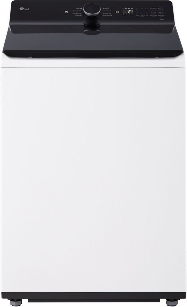 LG 5.3 Cu. Ft. Alpine White Agitator Top Load Washer with EasyUnload™ & AI Sensing-0