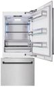ZLINE 36" 19.8 Cu. Ft Satin Stainless Steel Built-In Bottom Freezer Refrigerator with Matte Black Accents-3