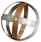 A & B Home Brown/Gray Decorative Ball-0
