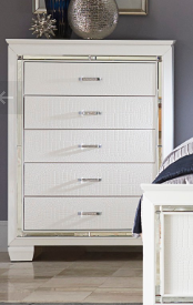 Mazin Furniture Allura White Chest-3