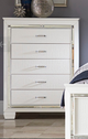 Mazin Furniture Allura White Chest-3