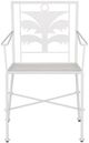 Currey & Company Las Palmas Gesso White Armchair-1