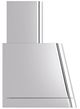 Ilve® Panoramagic 36" Stainless Steel Wall Mounted Range Hood with Silver Trim-2