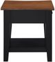 Steve Silver Co. Joplin Walnut End Table with Ebony Base-4