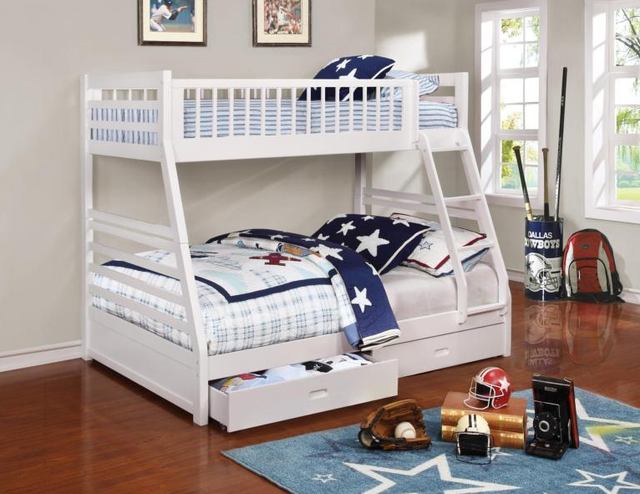 Coaster® Ashton White Twin/Full Youth Bunk Bed-1