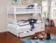 Coaster® Ashton White Twin/Full Youth Bunk Bed-1
