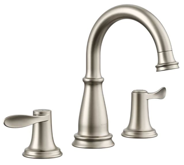 KOHLER® Bellera® Vibrant Brushed Nickel Widespread Bathroom Sink Faucet-0