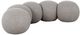 Meridian Furniture Apollo Taupe 75" Boucle Fabric Upholstered Bench-0