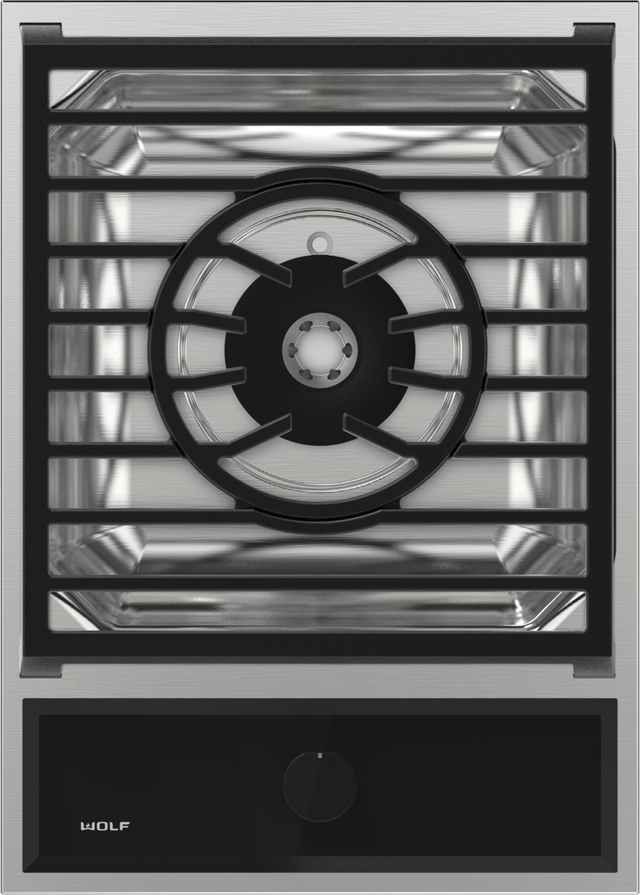 Wolf® 15" Stainless Steel Transitional Multi-Function Gas Module-1