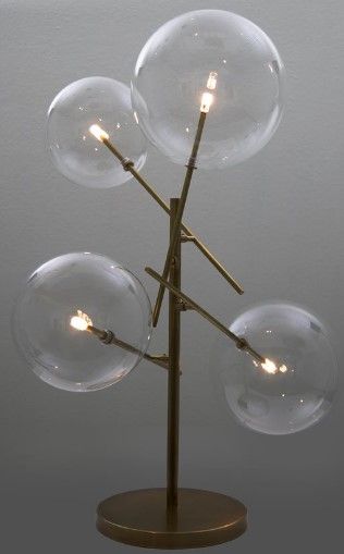 YHD Antique Brass 4-Light Portable Lamp-4