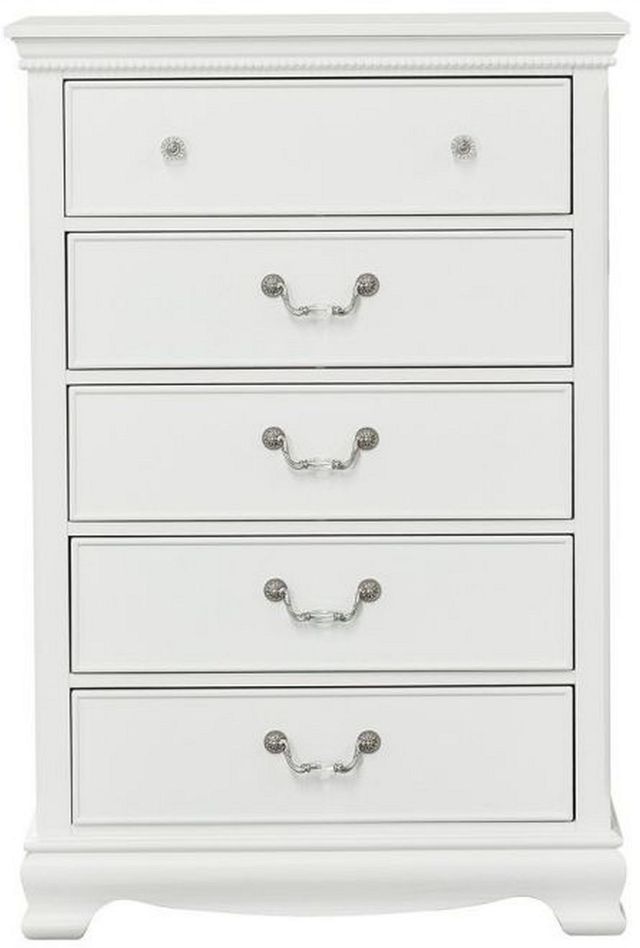 Mazin Furniture Lucida White Chest-0