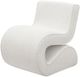 Coaster® Ronea Boucle Cream Upholstered Armless Curved Accent Chair-2