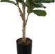 Monarch Specialties Inc. Black 47" Artificial Potted Fiddle Tree-1