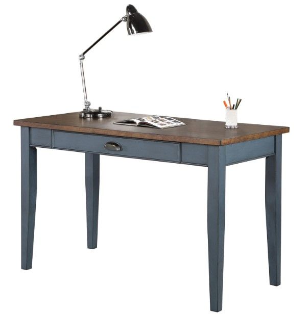 Martin Furniture Fairmont Dusty Blue Writing Table-0