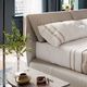 Natuzzi Editions Customizable Orbitale Queen Upholstered Panel Bed-3