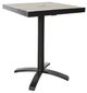 CabanaCoast® Customizable Bay Aluminum/Wood Square Outdoor Dining Table-0
