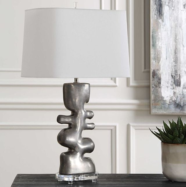 Uttermost® Free Flowing Nickel Table Lamp-1