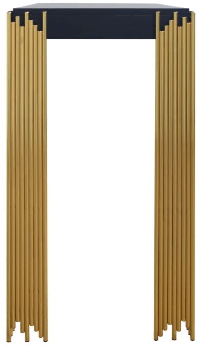 New Classic® Home Furnishings Empire Black Console Table with Gold Base-3