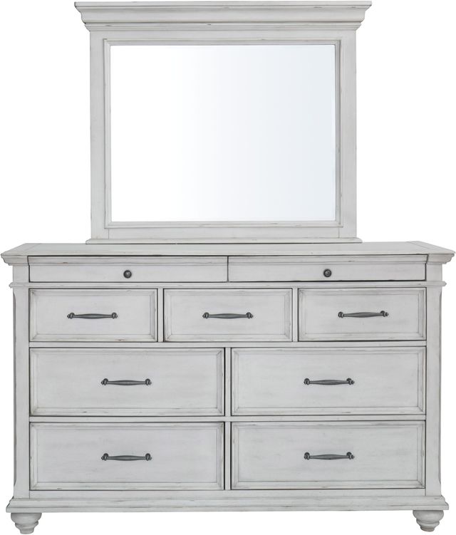 Benchcraft® Kanwyn 5-Piece Whitewash Queen Bedroom Set-2
