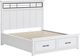 Benchcraft® Ashbryn White King Storage Panel Bed-2