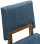 Armen Living Customizable Channell 2-Piece Blue Upholstered Dining Chair Set-4