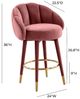 TOV Furniture Myla Salmon Swivel Counter Stool-2