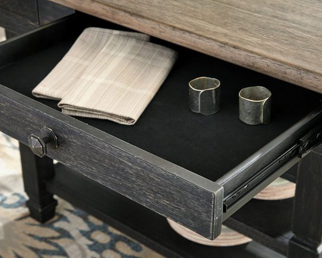 Signature Design by Ashley® Tyler Creek Gray Dining Table with Black Base-2